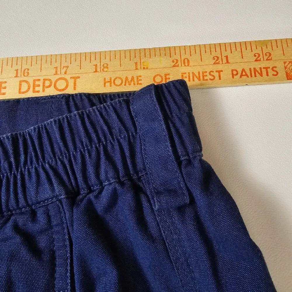 The Territory Ahead Men’s Navy Canvas Shorts XXL Cotton Flat Front Hiking Golf
